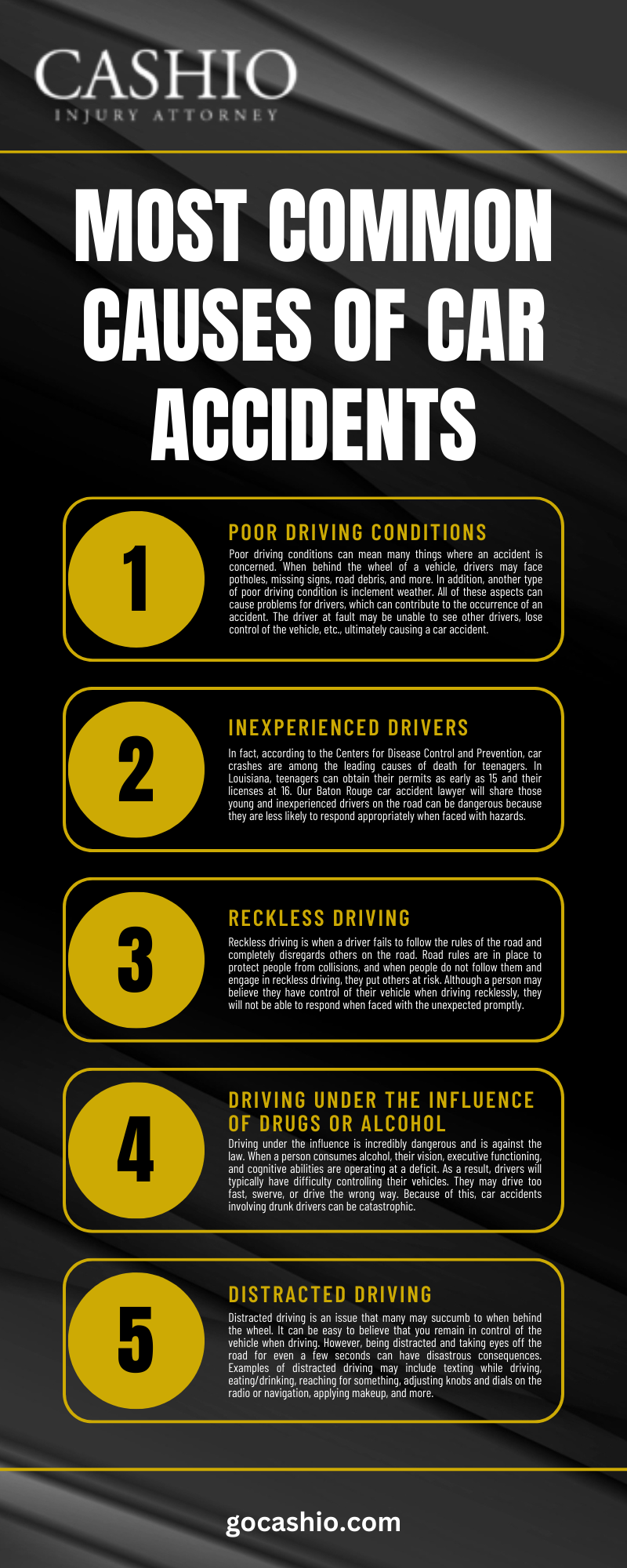 Baton Rouge Car Accident Law Infographic